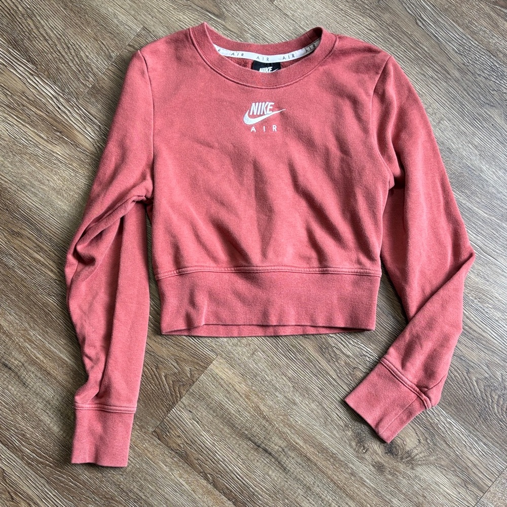Nike Air Women's Cropped Sweatshirt - Dusty Rose